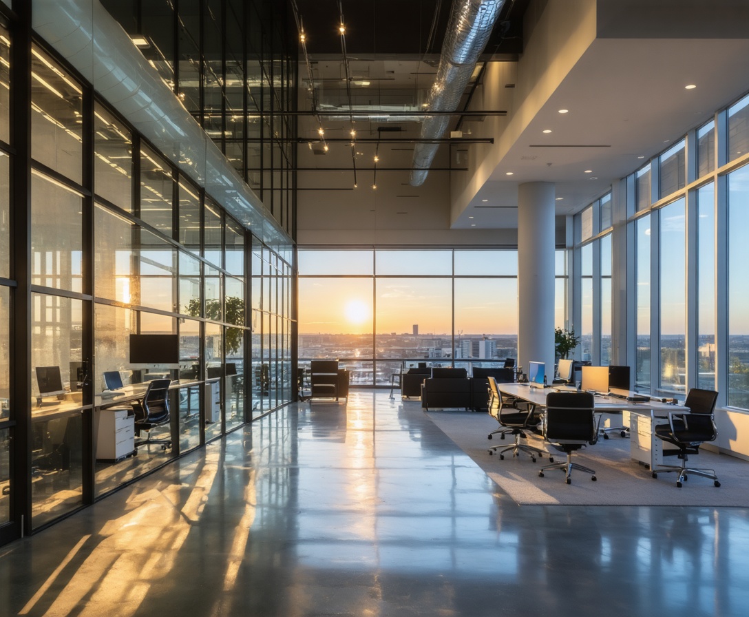 Современный интерьер офиса CodeVantage Academy в Остине